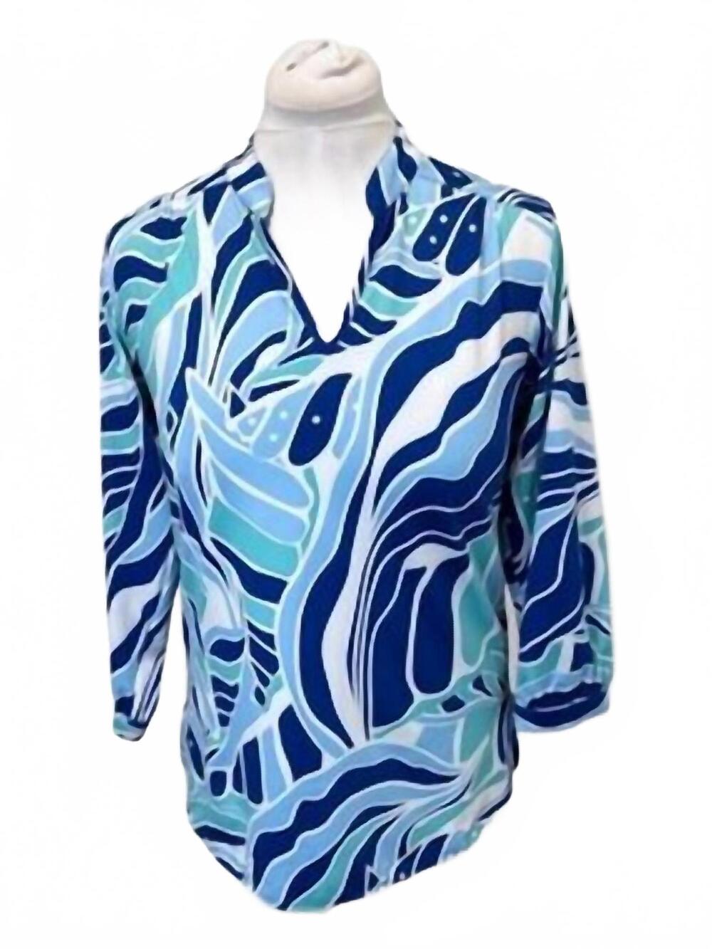 NEW LA MER LUXE women's milan top in cobalt sea